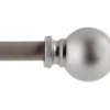 Silver Holgate Ball Curtain Rod, (28" - 48")