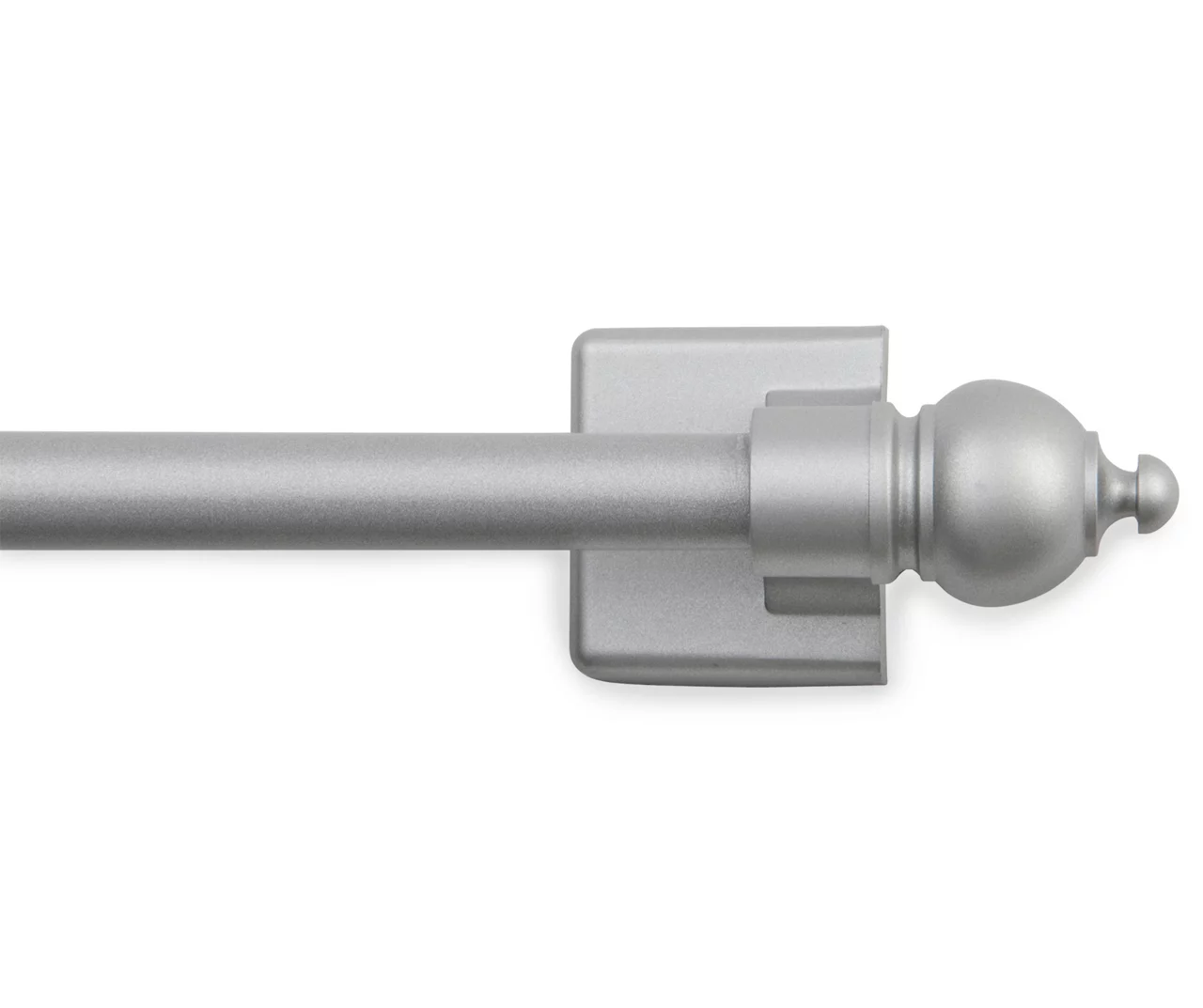 Satin Silver Sheridan 7/16" Adjustable Multi-Use Magnetic Drapery Rod, (16" - 28") 1 Satin Silver Sheridan 7/16" Adjustable Multi-Use Magnetic Drapery Rod, (16" - 28")