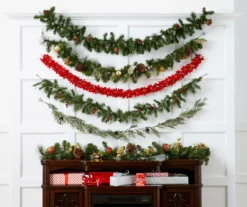 Glitter Pinecone Garland, (6') -Home Decor Store 810319600 810319616 810319500 810319617 810319581 810108119201