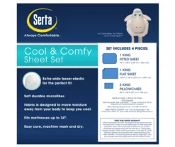 Tan King 4-Piece Cooling Sheet Set -Home Decor Store 810367401 3