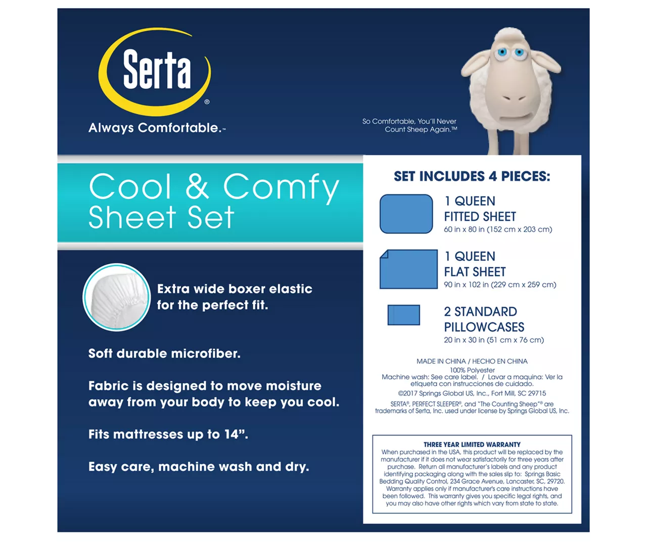 Tan Queen 4-Piece Cooling Sheet Set 3 Tan Queen 4-Piece Cooling Sheet Set - Image 3