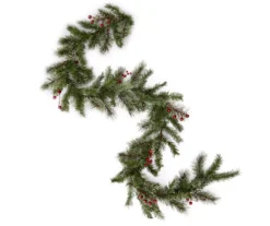 6' Natural Pine & Berry Cashmere Garland