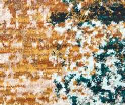 Peyton Gold & Red Abstract Runner, (2'3" X 7'6") 10 Peyton Gold & Red Abstract Runner, (2'3" X 7'6") -Home Decor Store 810413038 4