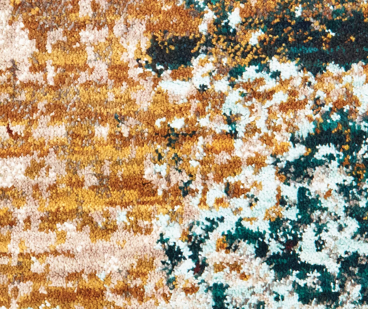 Peyton Gold & Red Abstract Runner, (2'3" X 7'6") 5 Peyton Gold & Red Abstract Runner, (2'3" X 7'6") - Image 5