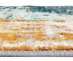 Peyton Gold & Red Abstract Runner, (2'3" X 7'6") 11 Peyton Gold & Red Abstract Runner, (2'3" X 7'6") -Home Decor Store 810413038 5