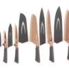 Copper 10-Piece Knife & Sheath Set
