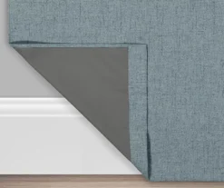 Anya Navy Blackout Rod Pocket Curtain Panel Pair, (63") -Home Decor Store 810442245 3