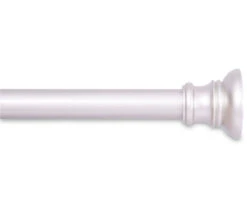 Brushed Nickel Nicholas Twist & Fit No Tools Tension Window Curtain Rod, (48" - 86")