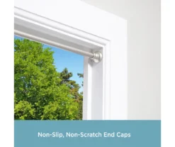 Brushed Nickel Nicholas Twist & Fit No Tools Tension Window Curtain Rod, (48" - 86") -Home Decor Store 810453781 6