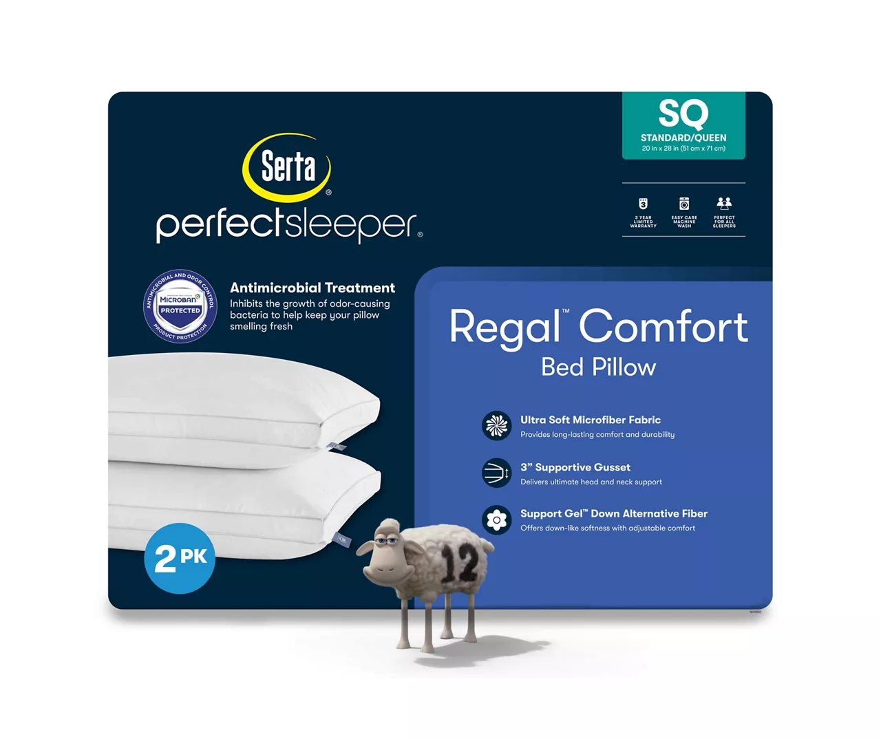 Regal Comfort Standard/Queen Pillows, 2-Pack 3 Regal Comfort Standard/Queen Pillows, 2-Pack - Image 3