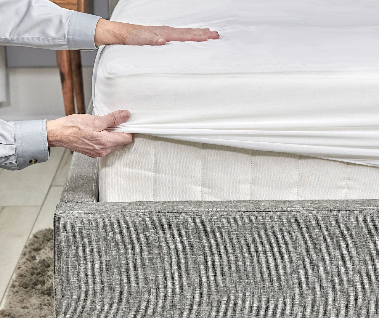 Cool Comfort Twin Mattress Protector 3 Cool Comfort Twin Mattress Protector - Image 3