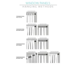 Evelyn Medallion Gray & White Room-Darkening Rod Pocket Curtain Panel Pair, (95") -Home Decor Store 810468104 5