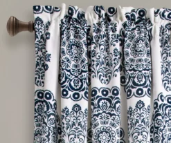 Evelyn Medallion Room-Darkening Rod Pocket Curtain Panel Pair -Home Decor Store 810468105 1