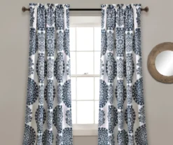 Evelyn Medallion Room-Darkening Rod Pocket Curtain Panel Pair -Home Decor Store 810468105