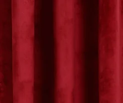 Prima Velvet Red Room-Darkening Grommet Curtain Panel Pair, (84") 9 Prima Velvet Red Room-Darkening Grommet Curtain Panel Pair, (84") -Home Decor Store 810468178 2