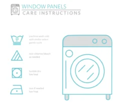 Mid-Century Geo Gold & Gray Room-Darkening Back Tab Curtain Panel Pair, (108") -Home Decor Store 810468207 3