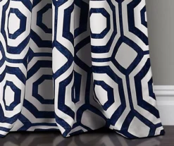 Octagon Blocks Room-Darkening Rod Pocket Curtain Panel Pair, (84") -Home Decor Store 810468216 3