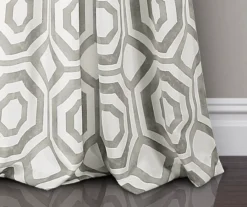 Octagon Blocks Room-Darkening Rod Pocket Curtain Panel Pair, (84") -Home Decor Store 810468217 2