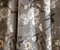 Botanical Garden Gray Room-Darkening Rod Pocket Curtain Panel Pair, (84") -Home Decor Store 810468301 3