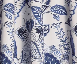 Cynthia Jacobean Blue Room-Darkening Rod Pocket Curtain Panel Pair, (108") 10 Cynthia Jacobean Blue Room-Darkening Rod Pocket Curtain Panel Pair, (108") -Home Decor Store 810468311 2