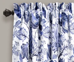 Cynthia Jacobean Blue Room-Darkening Rod Pocket Curtain Panel Pair 25 Cynthia Jacobean Blue Room-Darkening Rod Pocket Curtain Panel Pair -Home Decor Store 810468313 1
