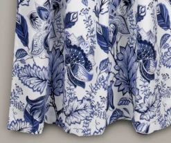 Cynthia Jacobean Blue Room-Darkening Rod Pocket Curtain Panel Pair 26 Cynthia Jacobean Blue Room-Darkening Rod Pocket Curtain Panel Pair -Home Decor Store 810468313 2