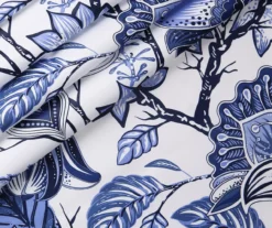 Cynthia Jacobean Blue Room-Darkening Rod Pocket Curtain Panel Pair 27 Cynthia Jacobean Blue Room-Darkening Rod Pocket Curtain Panel Pair -Home Decor Store 810468313 3