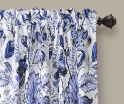 Cynthia Jacobean Blue Room-Darkening Rod Pocket Curtain Panel Pair 38 Cynthia Jacobean Blue Room-Darkening Rod Pocket Curtain Panel Pair -Home Decor Store 810468314 1