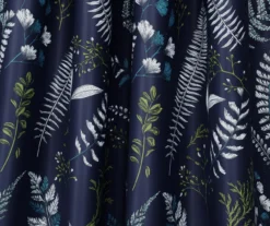 Devonia Allover Navy & Green Floral Room-Darkening Rod Pocket Curtain Panel Pair, (95") 10 Devonia Allover Navy & Green Floral Room-Darkening Rod Pocket Curtain Panel Pair, (95") -Home Decor Store 810468317 2