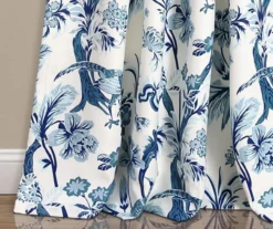 Dolores Blue & White Floral Room-Darkening Rod Pocket Curtain Panel Pair, (84") 10 Dolores Blue & White Floral Room-Darkening Rod Pocket Curtain Panel Pair, (84") -Home Decor Store 810468328 3