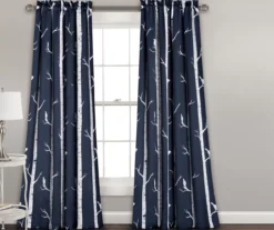 Bird On The Tree Room-Darkening Rod Pocket Curtain Panel Pair -Home Decor Store 810468354