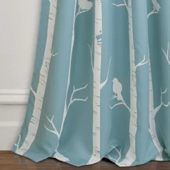 Bird On The Tree Room-Darkening Rod Pocket Curtain Panel Pair -Home Decor Store 810468355 3