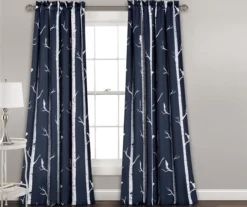 Bird On The Tree Room-Darkening Rod Pocket Curtain Panel Pair -Home Decor Store 810468360