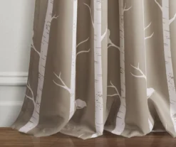 Bird On The Tree Room-Darkening Rod Pocket Curtain Panel Pair -Home Decor Store 810468361 3 1
