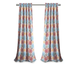 Blooming Flower Room-Darkening Rod Pocket Curtain Panel Pair -Home Decor Store 810468362 7
