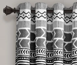 Hygge Geo Room-Darkening Grommet Curtain Panel Pair, (84") -Home Decor Store 810468374 1