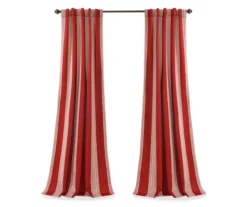 Julia Stripe Red Room-Darkening Back Tab Curtain Panel Pair, (84") 15 Julia Stripe Red Room-Darkening Back Tab Curtain Panel Pair, (84") -Home Decor Store 810468378 7
