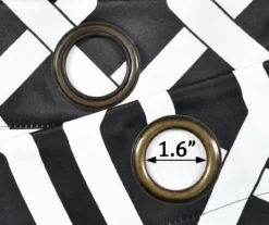 Edward Trellis Black Room-Darkening Grommet Curtain Panel Pair, (84") -Home Decor Store 810468411 5