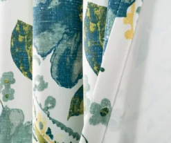 Floral Paisley Blue & Green Room-Darkening Grommet Curtain Panel Pair 26 Floral Paisley Blue & Green Room-Darkening Grommet Curtain Panel Pair -Home Decor Store 810468421 3