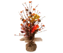 Pumpkin & Pinecone Stack Centerpiece -Home Decor Store 810471686 3