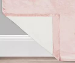 Harper Blush Velvet Blackout Rod Pocket Curtain Panel, (108") -Home Decor Store 810474949 3