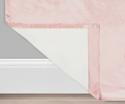 Harper Blush Velvet Blackout Rod Pocket Curtain Panel, (84") -Home Decor Store 810475014 3