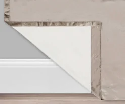 Harper Mushroom Velvet Blackout Rod Pocket Curtain Panel, (63") -Home Decor Store 810475018 3