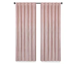 Harper Blush Velvet Blackout Rod Pocket Curtain Panel, (63") -Home Decor Store 810475020 4