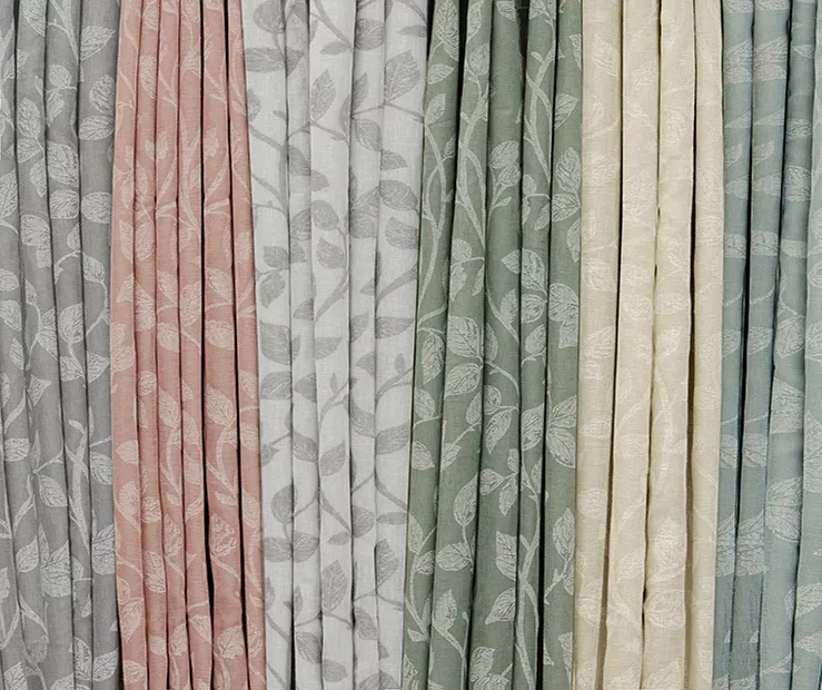 Nora Botanical White Blackout Rod Pocket Curtain Panel, (84") 7 Nora Botanical White Blackout Rod Pocket Curtain Panel, (84") - Image 7