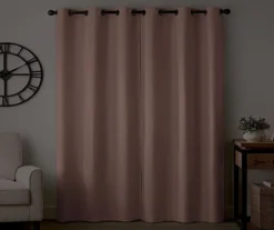Gabriella Blush Blackout Grommet Curtain Panel, (84") -Home Decor Store 810475136 6
