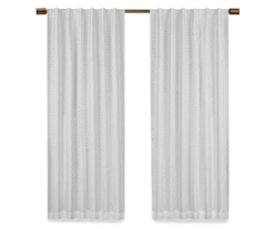 Nora Crochet White Blackout Rod Pocket Curtain Panel, (84") 12 Nora Crochet White Blackout Rod Pocket Curtain Panel, (84") -Home Decor Store 810475290 4