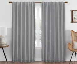 Eclipse Nora Crochet Blackout Rod Pocket Curtain Panel -Home Decor Store 810475302 1