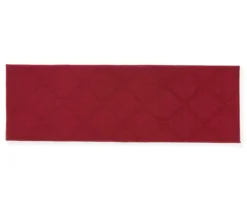 Red Quatrefoil Runner, (20" X 60")