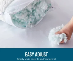 Fiber & Shredded Memory Foam Pillow With Zippered Inner Cover 16 Fiber & Shredded Memory Foam Pillow With Zippered Inner Cover -Home Decor Store 810490764 810490765 810490766 810490767 810490768 810490769 3 1